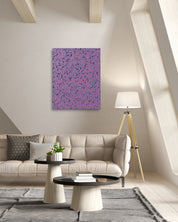 Flow of the Inner Eyes I by Kim Woon Kyu displayed in modern living room, original Korean painting 2024