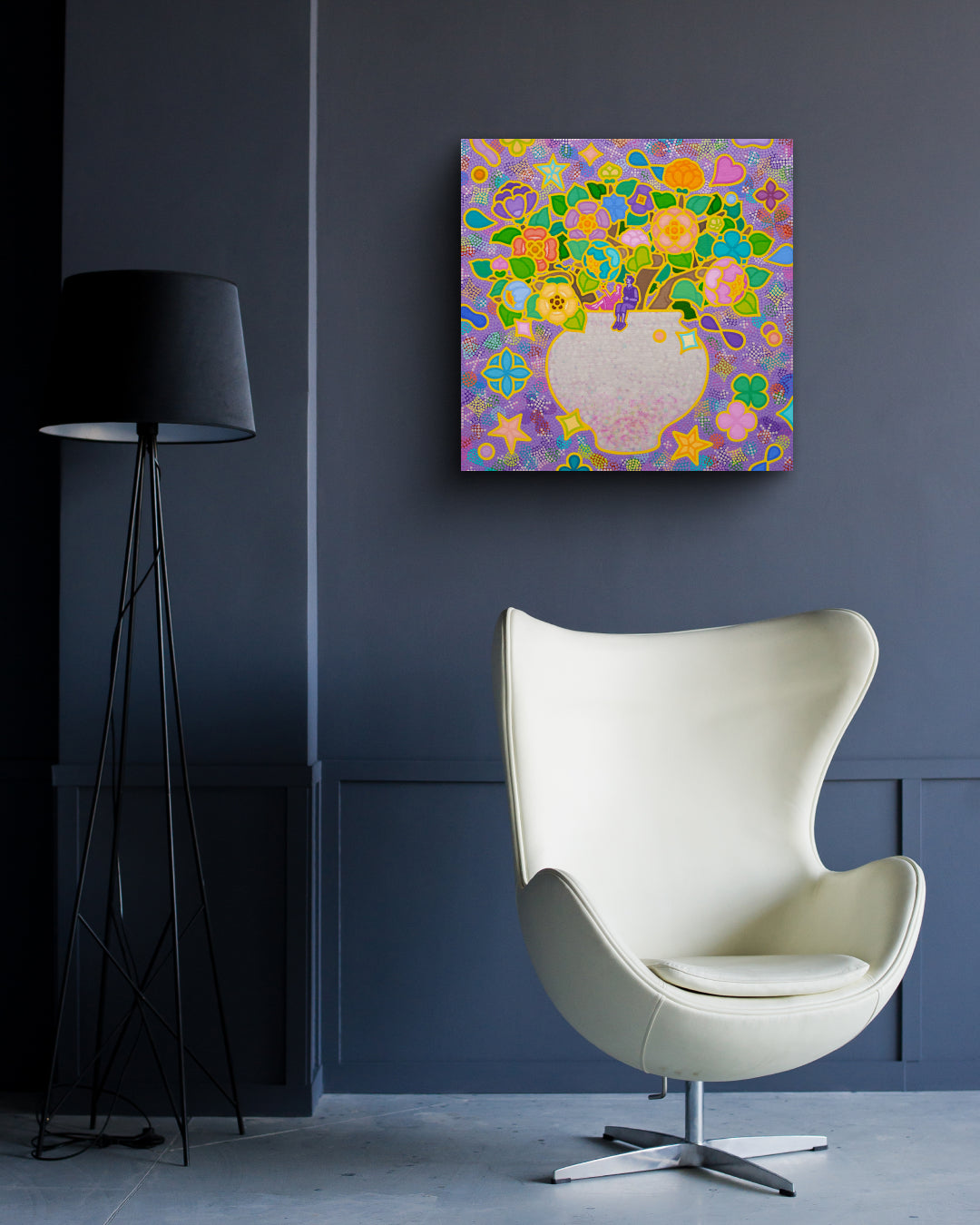 korean art, Rainbow Blossom 20-32 - DOKHBI ARTWORKS Kim young-jin Painting