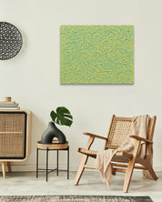Korean contemporary painting Flow of the Inner Eyes IV by Kim Woon Kyu, interior wall art decor
