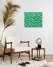 korean art, Picnic - DOKHBI ARTWORKS Painting Shim Bong MinARTWORKS ARTSy dokkaebi dokebi