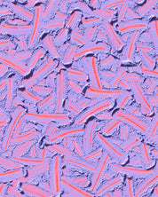 Flow of the Inner Eyes VI close-up detail, dynamic acrylic brushwork texture by Korean artist Kim Woon Kyu