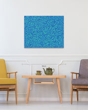 Flow of the Inner Eyes VII size reference 72.7x91cm - original Korean abstract painting by Kim Woon Kyu