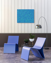 Korean contemporary painting Flow of the Inner Eyes VII by Kim Woon Kyu, interior wall art decor