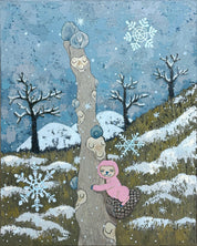 A Dream of Winter Snow - Acrylic on Canvas 91x72.7cm by Anna Song, Korean Contemporary Art 2023