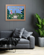 Korean contemporary resin artwork A Grand Garden by Jung Seyoon, interior wall art decor