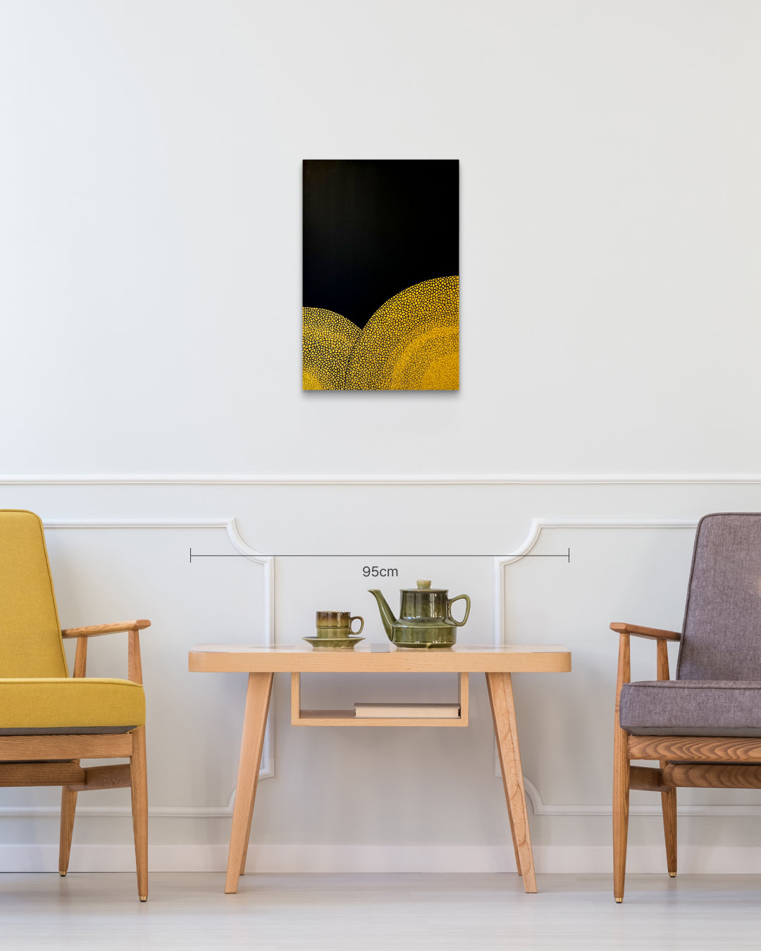 ANIMA Variation Series size reference 45.5x60cm - original Korean mixed media painting by Kim Sun Hyeon