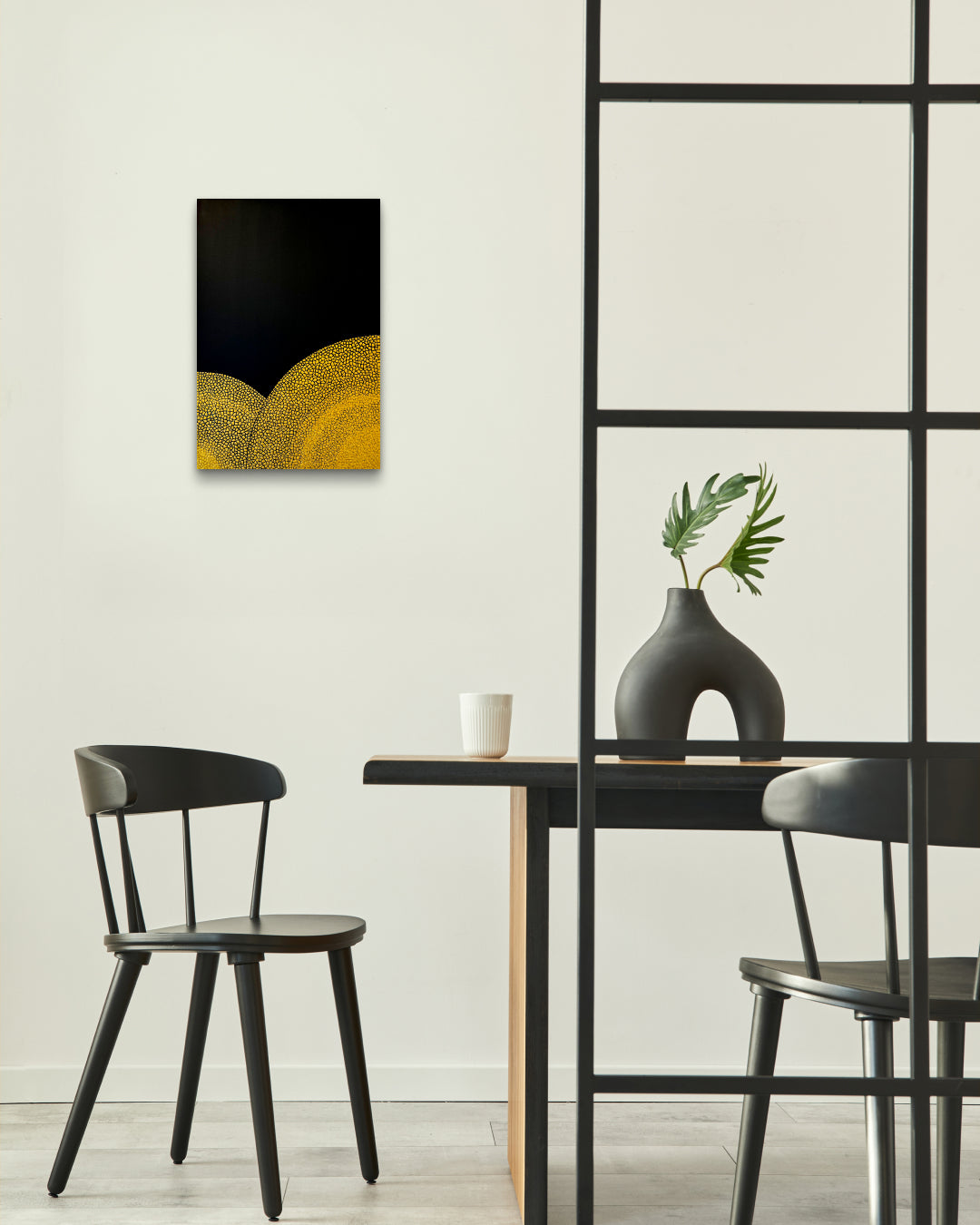 Korean contemporary mixed media painting ANIMA Variation Series by Kim Sun Hyeon, interior wall art decor