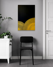 ANIMA Variation Series by Kim Sun Hyeon displayed in modern living room, original Korean mixed media painting 2024