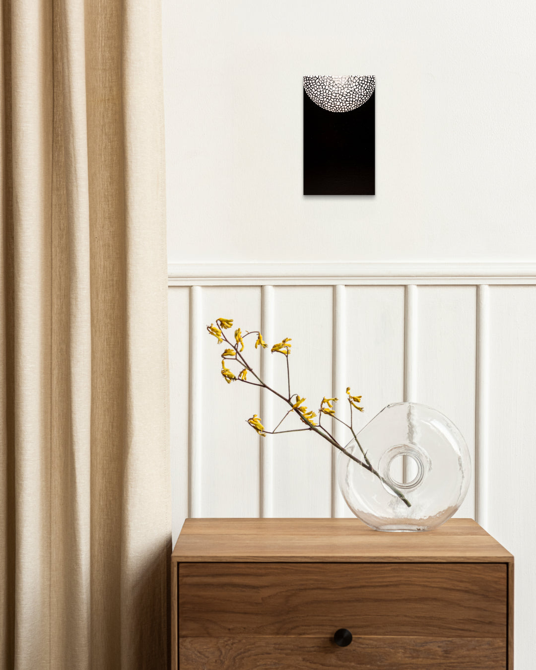ANIMA Variation Series by Kim Sun Hyeon displayed in modern living room, original Korean mixed media painting 2022