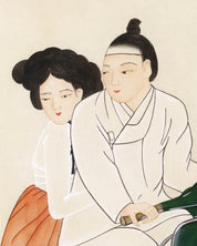 A Day to Look Forward To 3 close-up detail, silk on color texture by Korean artist Ham Bo Kyung