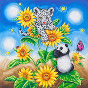 Blossom Play - Oil on Canvas 60.6x60.6cm by Aira Choi, Korean Contemporary Art 2023