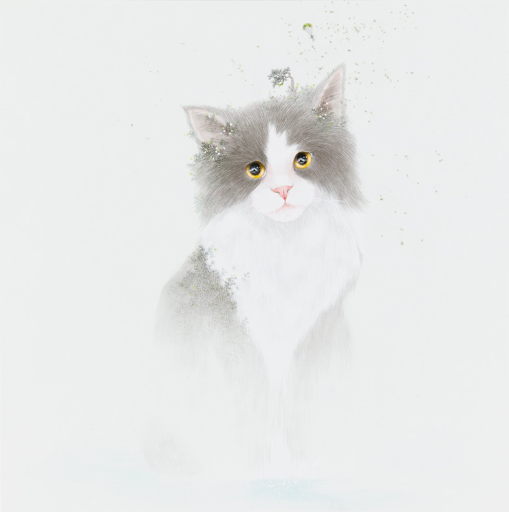 Chopin_Berceuse_in_D_flat_Major_op.57_The_Great_Catsby_88._45.2x45.2cm._Mixed_media_on_Korean_paper._2025.jpg