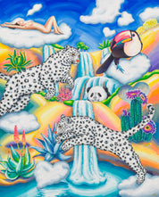 Cloudy Waterfall - Oil on Canvas 72.7x90.9cm by Aira Choi, Korean Contemporary Art 2024