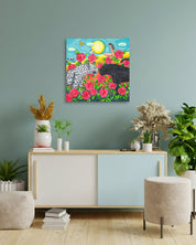 Korean contemporary painting Eternal Love by Aira Choi, interior wall art decor
