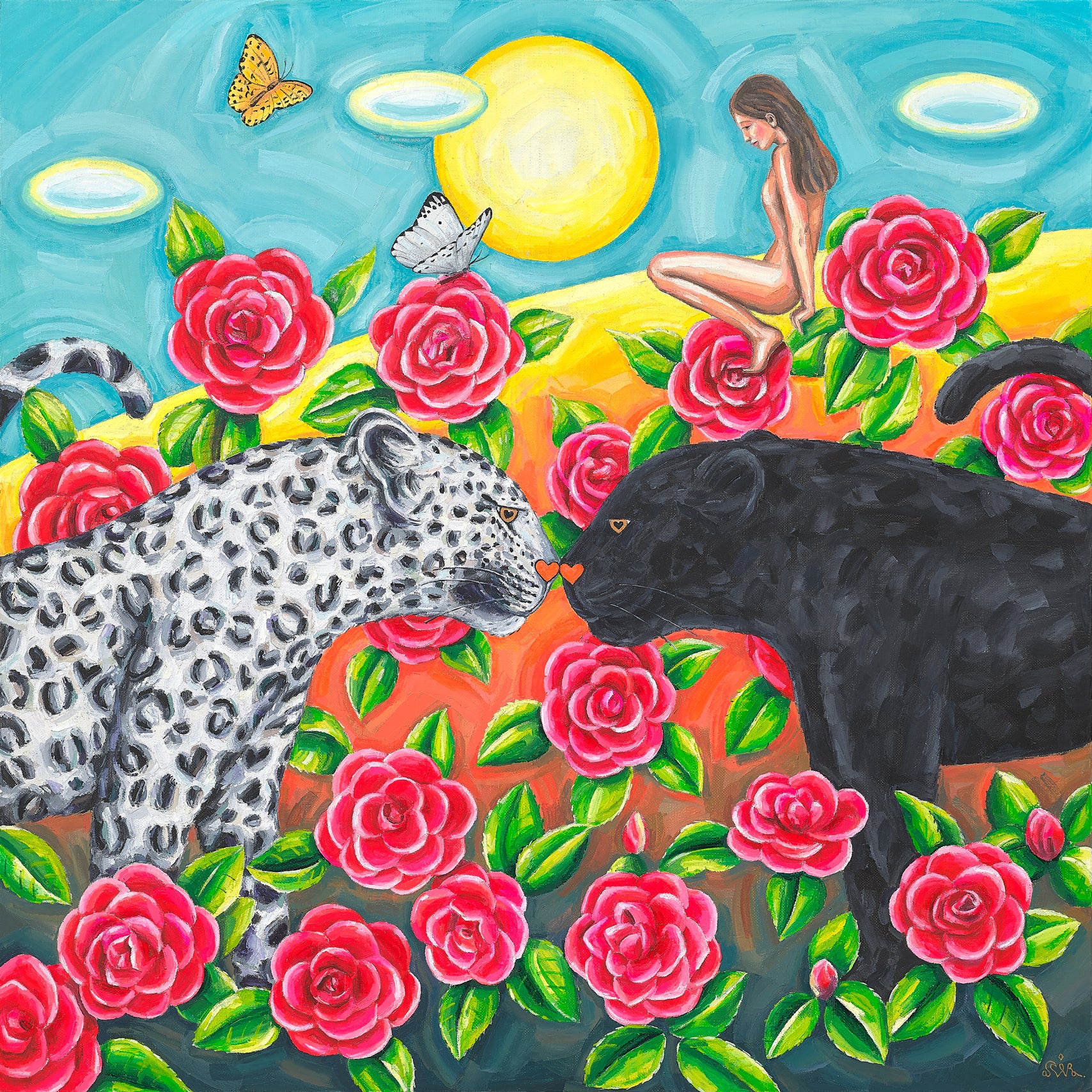 Eternal Love - Oil on Canvas 72.7x72.7cm by Aira Choi, Korean Contemporary Art 2023