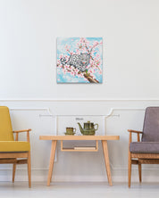 Forever in the Moment II size reference 45.5x45.5cm - original Korean painting by Aira Choi
