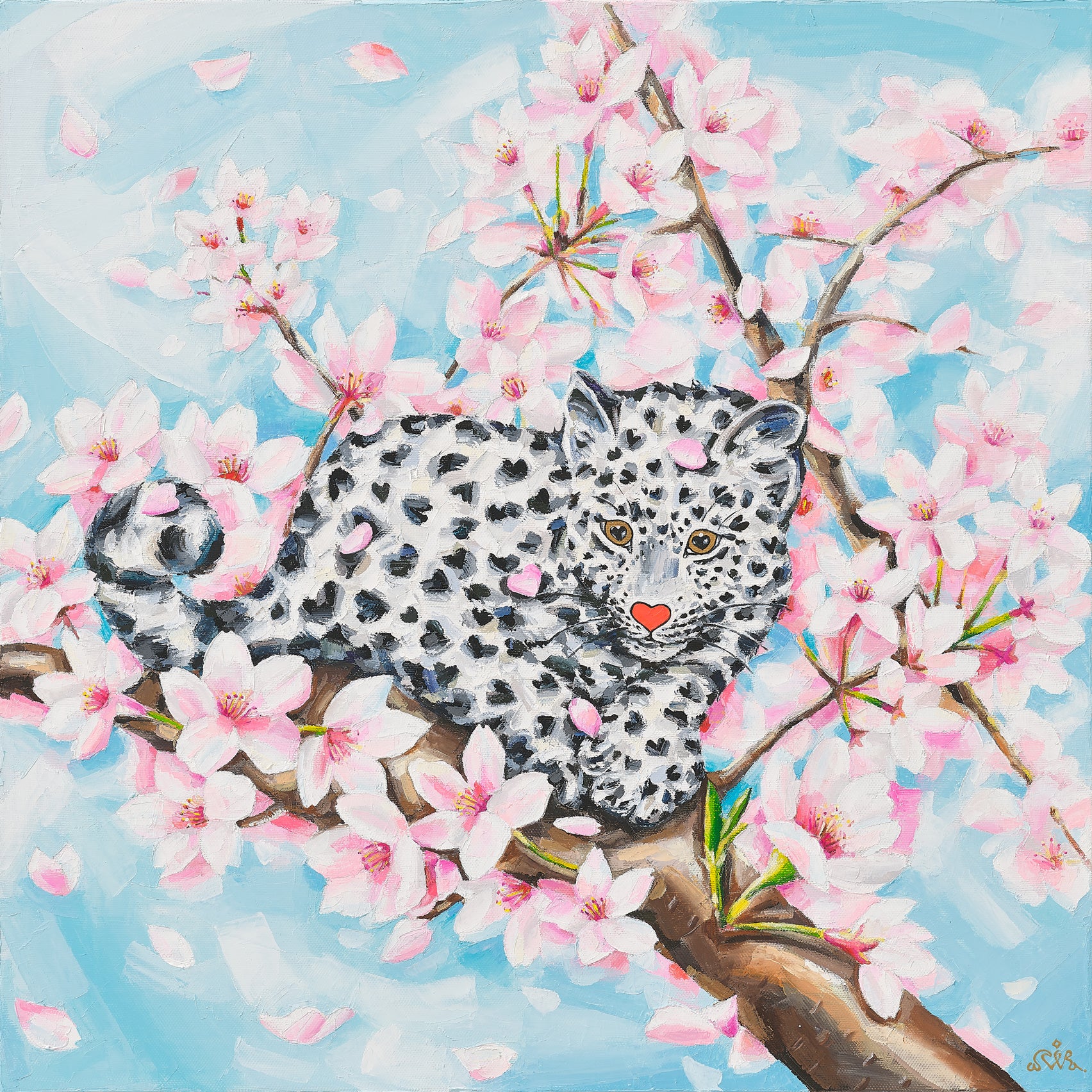 Forever in the Moment II - Oil on Canvas 45.5x45.5cm by Aira Choi, Korean Contemporary Art 2024