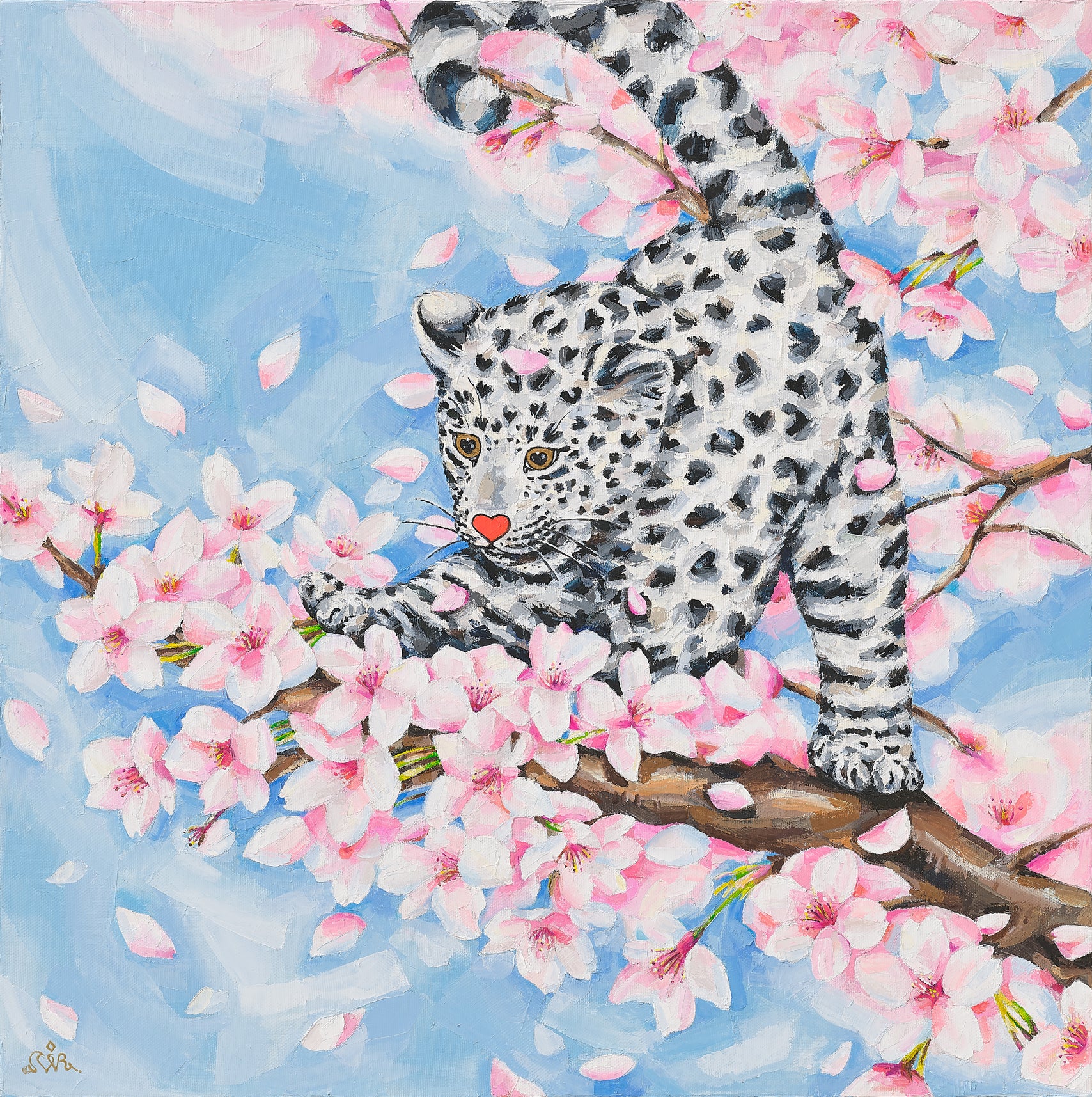 Forever in the Moment - Oil on Canvas 45.5x45.5cm by Aira Choi, Korean Contemporary Art 2024