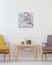 Forever in the Moment size reference 45.5x45.5cm - original Korean painting by Aira Choi