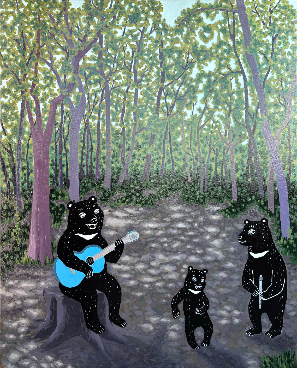 Harmony Forest - Acrylic on Canvas 72.7x60.6cm by Anna Song, Korean Contemporary Art 2025