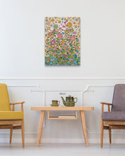 Humming garden 20-8 size reference 72.7x53cm - original Korean painting by Kim Young-jin