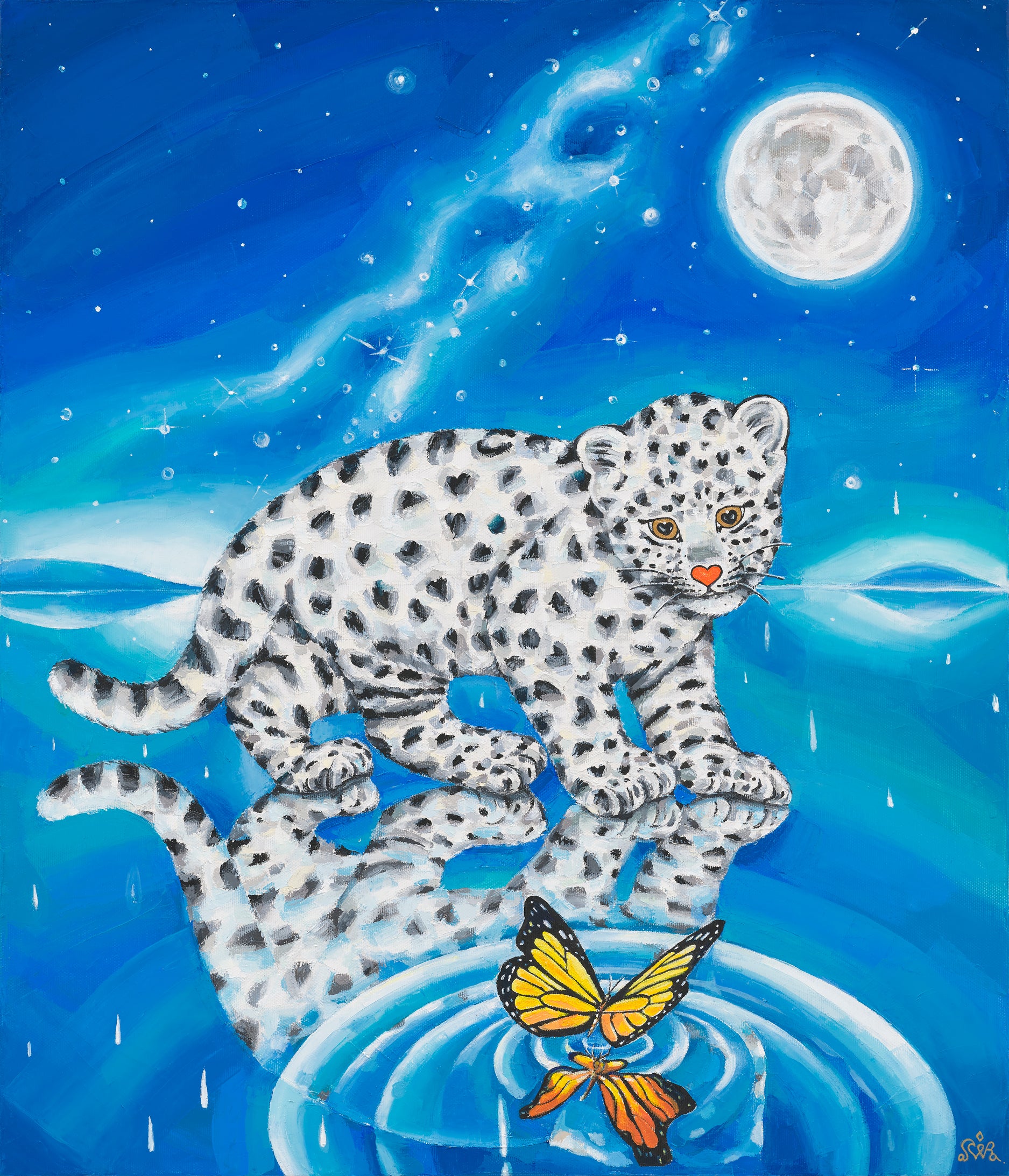 I'm a Butterfly - Oil on Canvas 53x45.5cm by Aira Choi, Korean Contemporary Art 2024