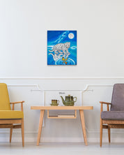 I'm a Butterfly size reference 53x45.5cm - original Korean painting by Aira Choi
