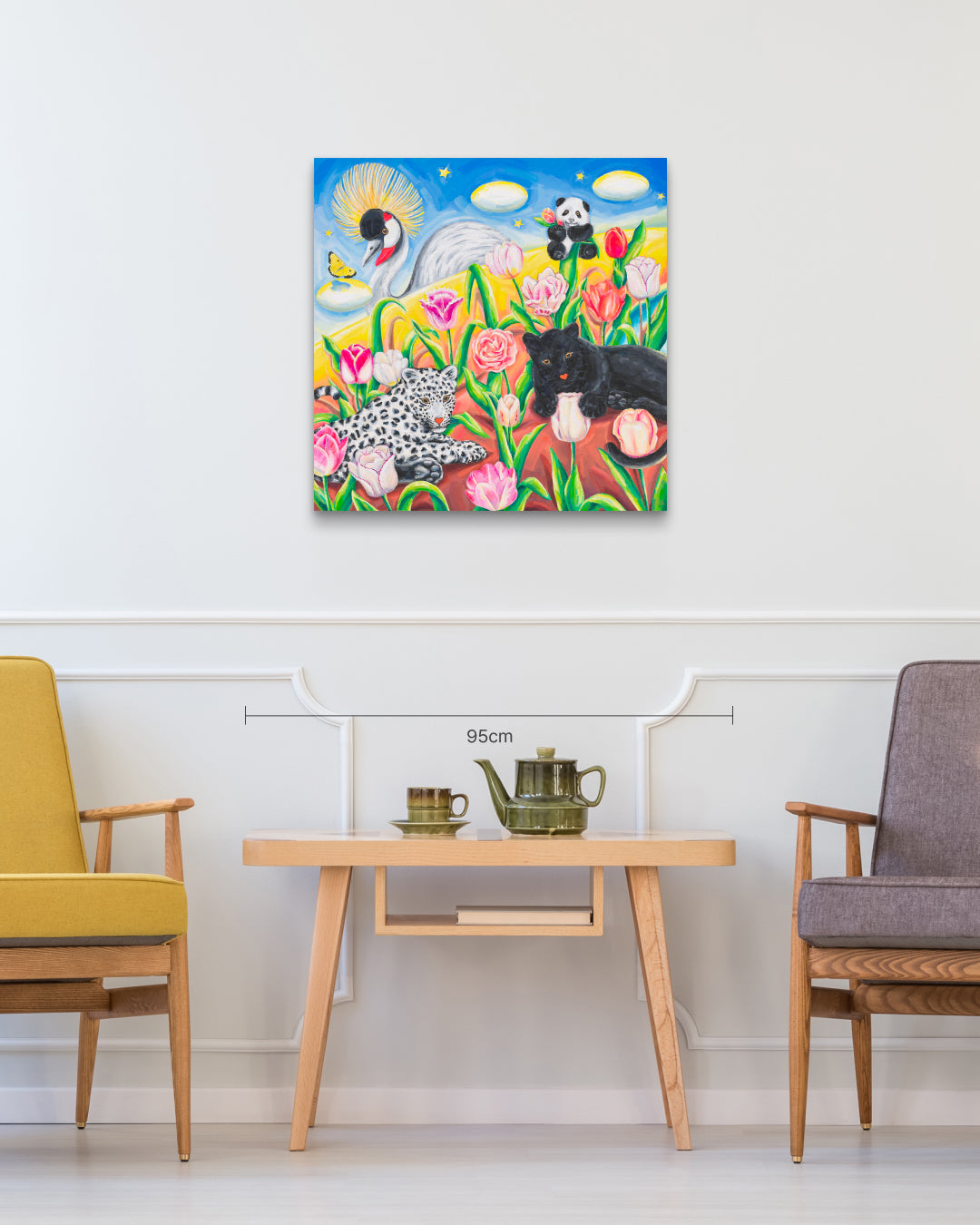 Journey to Paradise Summer size reference 72.7x72.7cm - original Korean painting by Aira Choi