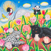 Journey to Paradise Summer - Oil on Canvas 72.7x72.7cm by Aira Choi, Korean Contemporary Art 2023