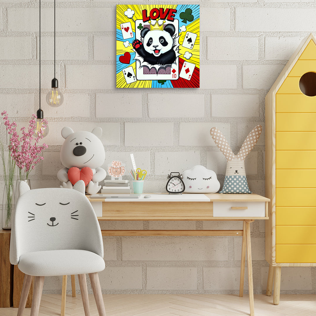 LOVE II by Jeon Byung Taek displayed in modern living room, original Korean painting 2026