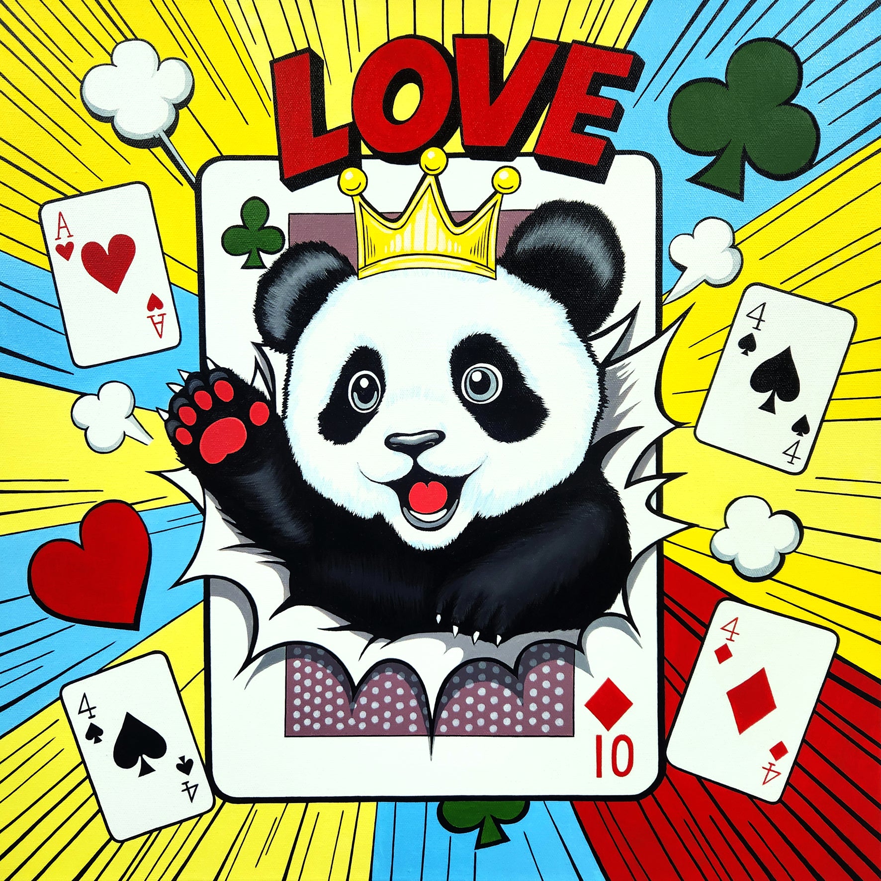 LOVE II - Oil on Canvas 50x50cm by Jeon Byung Taek, Korean Contemporary Art 2026