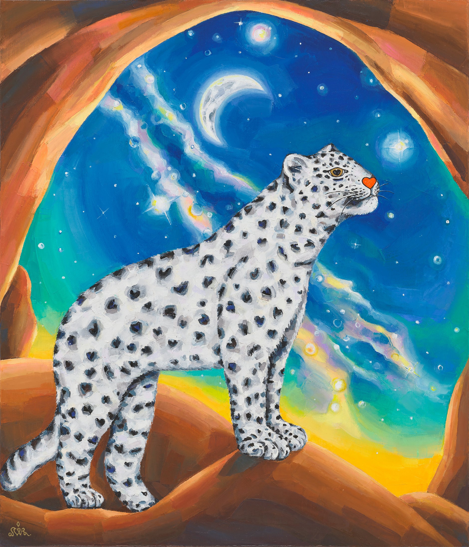 Milky Way Hill - Oil on Canvas 53x45.5cm by Aira Choi, Korean Contemporary Art 2024