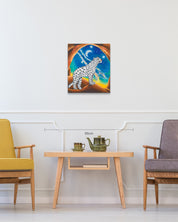 Milky Way Hill size reference 53x45.5cm - original Korean painting by Aira Choi