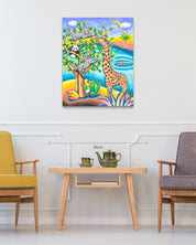 Playground of Paradise size reference 72.7x90.9cm - original Korean painting by Aira Choi