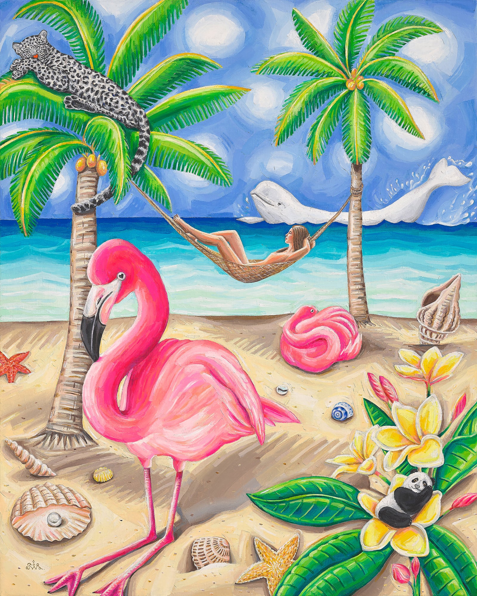 Siesta - Oil on Canvas 72.7x90.9cm by Aira Choi, Korean Contemporary Art 2022