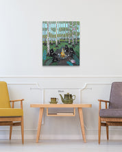 Sweet Forest size reference 72.7x60.6cm - original Korean painting by Anna Song