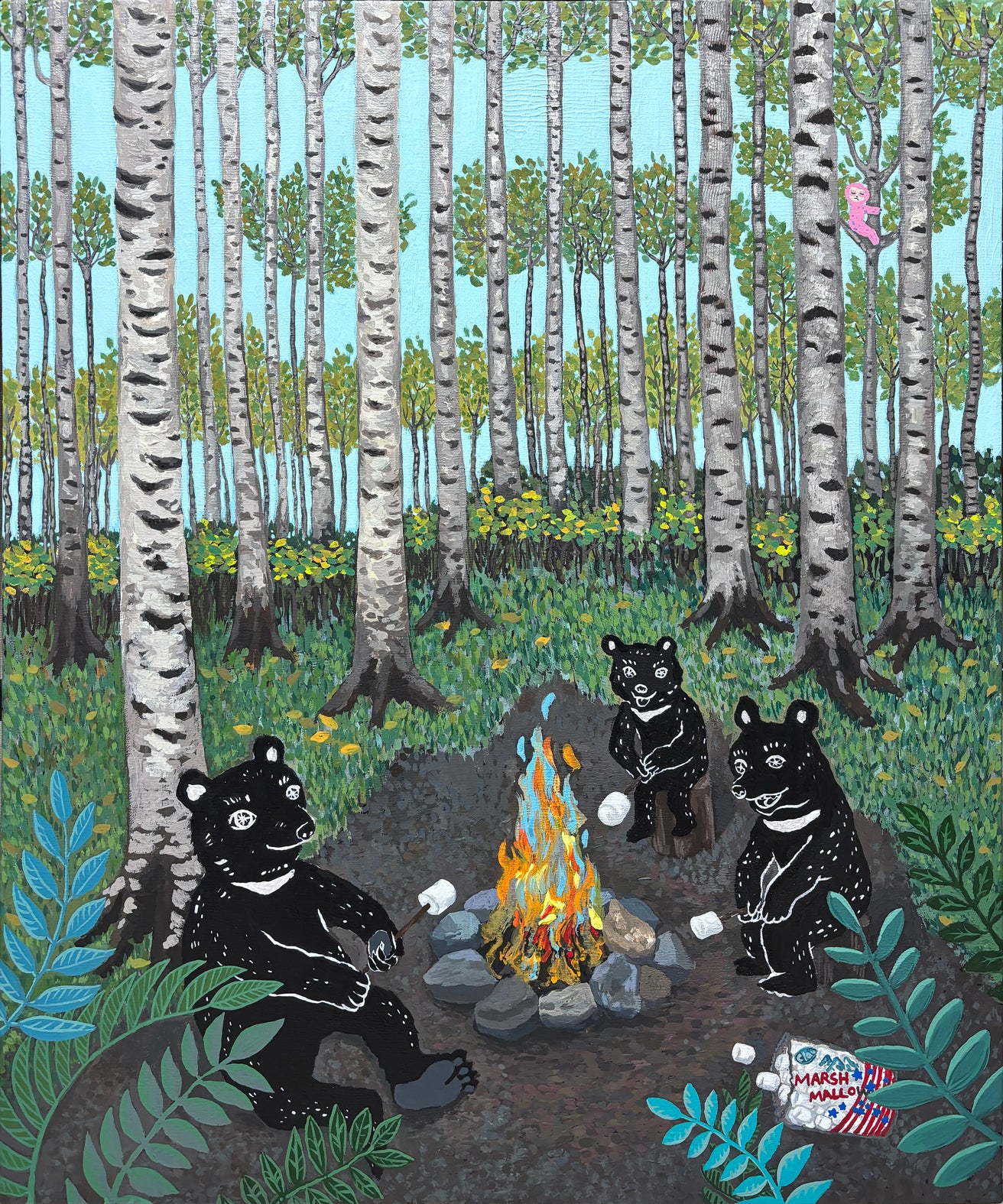Sweet Forest - Acrylic on Canvas 72.7x60.6cm by Anna Song, Korean Contemporary Art 2024