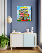 korean art, Our Home - DOKHBI ARTWORKS Nam ji hyung Painting ARTWORKS DOKHBI  ARTSy dokkaebi dokebi