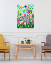 The Secret Garden size reference 65.1x90.9cm - original Korean painting by Aira Choi