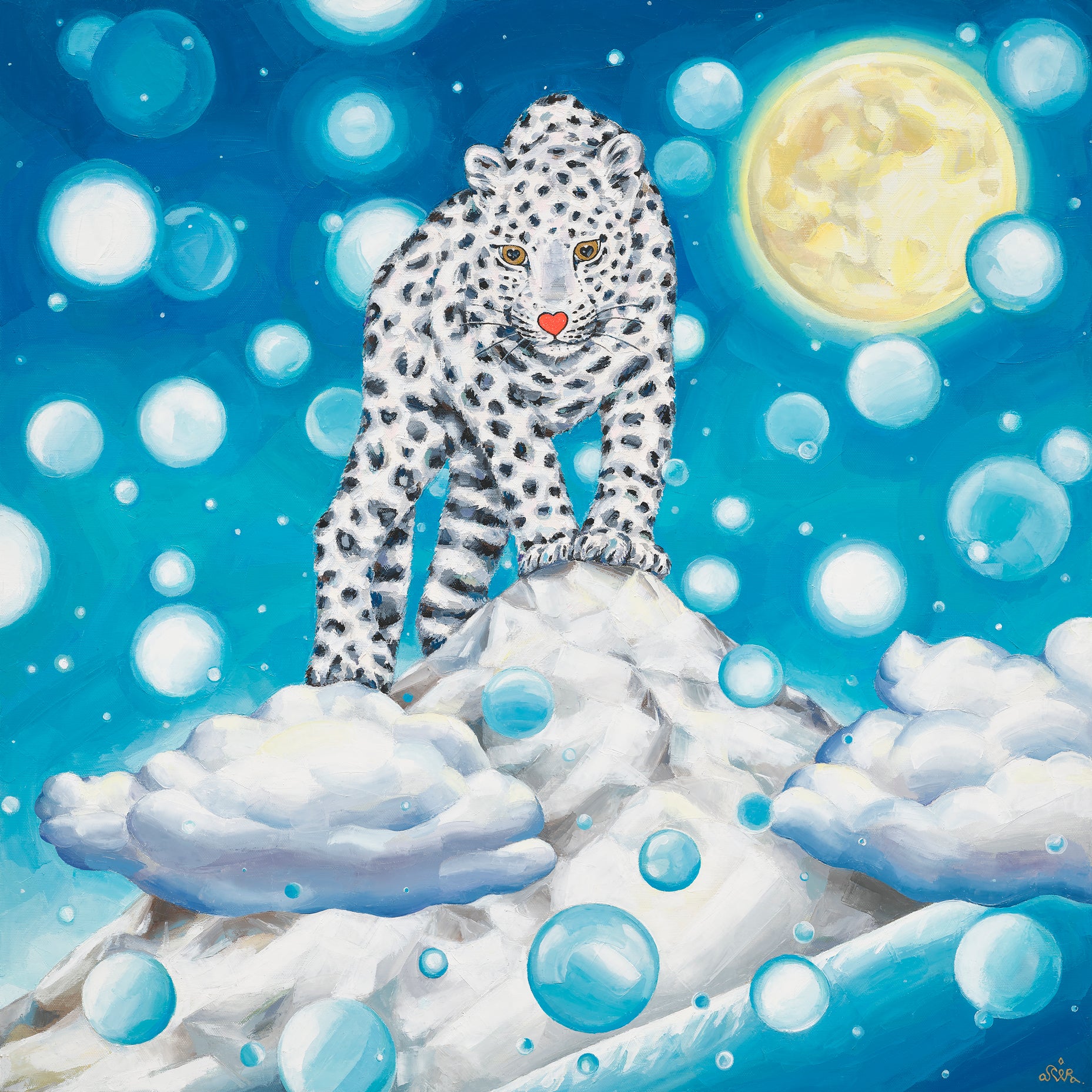 The Winner Stands Alone - Oil on Canvas 60.6x60.6cm by Aira Choi, Korean Contemporary Art 2024