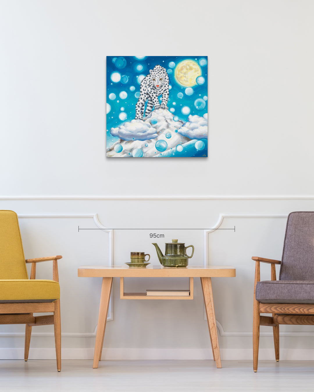 The Winner Stands Alone size reference 60.6x60.6cm - original Korean painting by Aira Choi