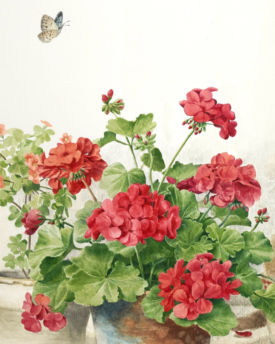 The Time of Home II surface detail - watercolor and pen on paper by Park So Jung, Korean fine art 2024