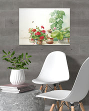 Korean contemporary watercolor painting The Time of Home II by Park So Jung, interior wall art decor