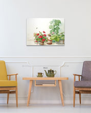 The Time of Home II size reference 77x57cm - original Korean watercolor painting by Park So Jung