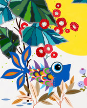 Whispers of Love surface detail - Acrylic on Canvas by Hwang Jeong Hee, Korean fine art 2023
