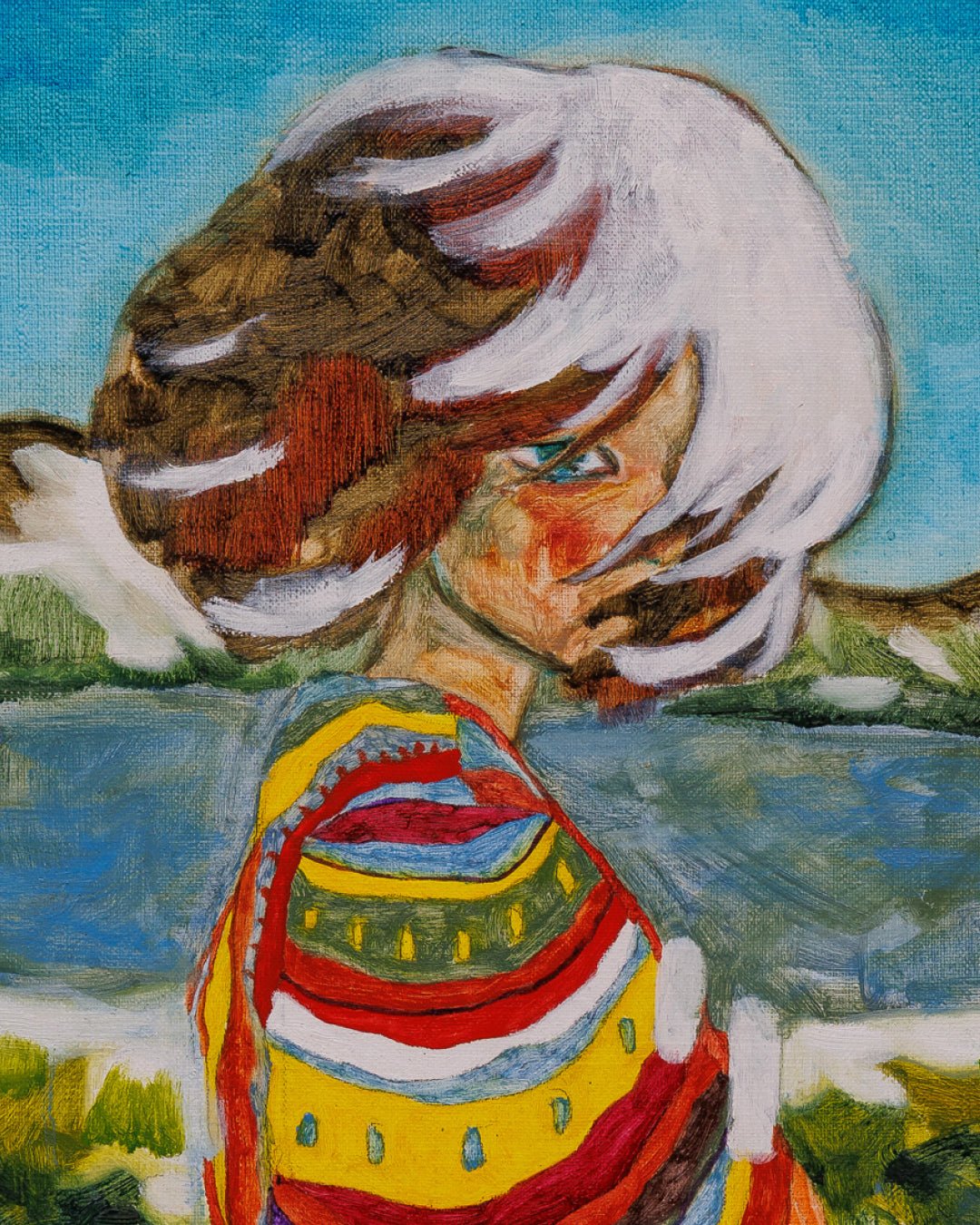 korean art, A Changed Wind - DOKHBI $1000 ARTWORKS Jineui Heo ARTWORKS dokkaebi dokebi k - art A Changed Wind DOKHBI