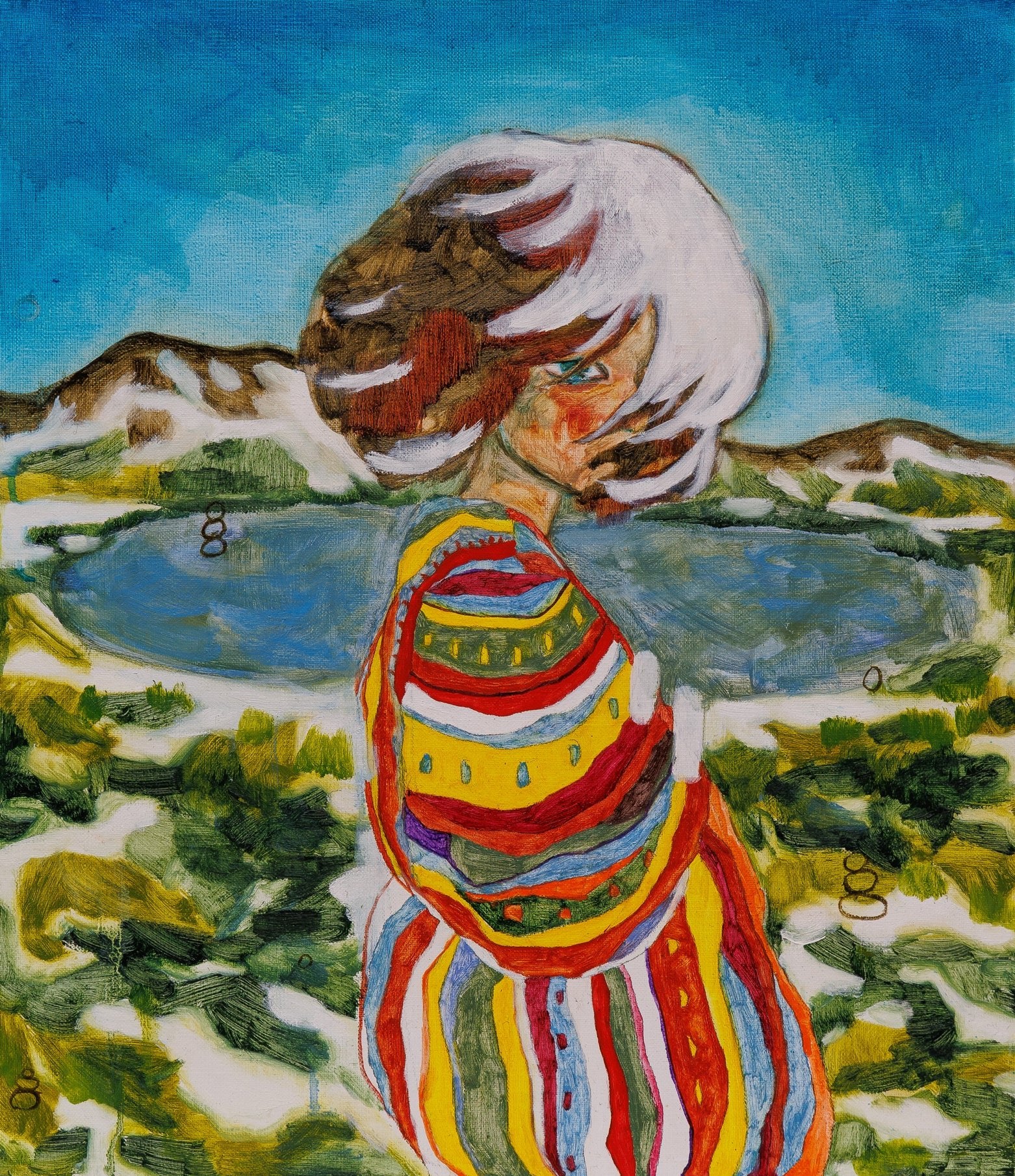 korean art, A Changed Wind - DOKHBI $1000 ARTWORKS Jineui Heo ARTWORKS dokkaebi dokebi k - art A Changed Wind DOKHBI