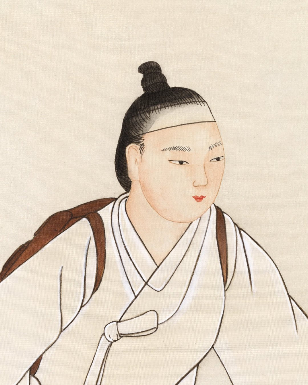 korean art, A Day to Look Forward To 2 - DOKHBI ARTWORKS Ham Bo Kyung Painting ARTWORKS dokkaebi dokebi k - art A Day to Look Forward To 2 close - up detail, silk on color texture by Korean artist Ham Bo Kyung DOKHBI