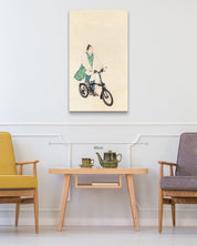 korean art, A Miraculous Day 4 - DOKHBI ARTWORKS Ham Bo Kyung Mixed Media ARTWORKS dokkaebi dokebi k - art A Miraculous Day 4 size reference 102x59cm - original Korean silk painting by Ham Bo Kyung DOKHBI