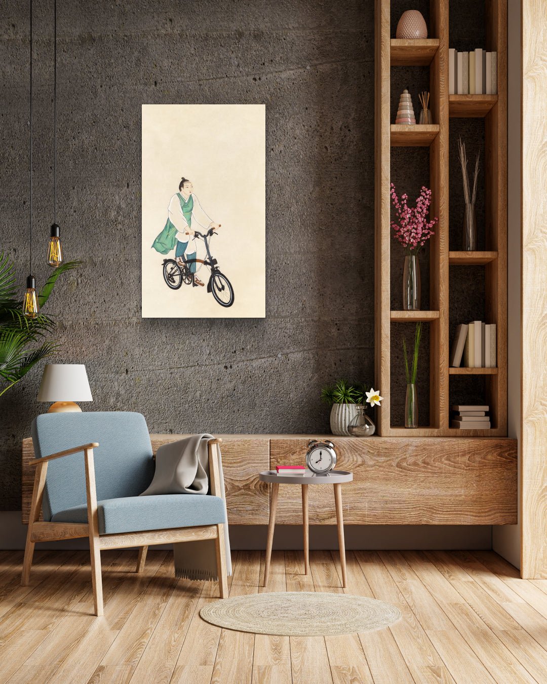 korean art, A Miraculous Day 4 - DOKHBI ARTWORKS Ham Bo Kyung Mixed Media ARTWORKS dokkaebi dokebi k - art Korean contemporary silk painting A Miraculous Day 4 by Ham Bo Kyung, interior wall art decor DOKHBI